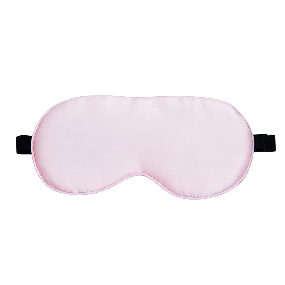100% Natural 19 Mulberry Silk Sleep Eye Mask Sleeping Smooth Soft Eye Sleep Shade Cover with Elastic Adjustable Strap Blindfold